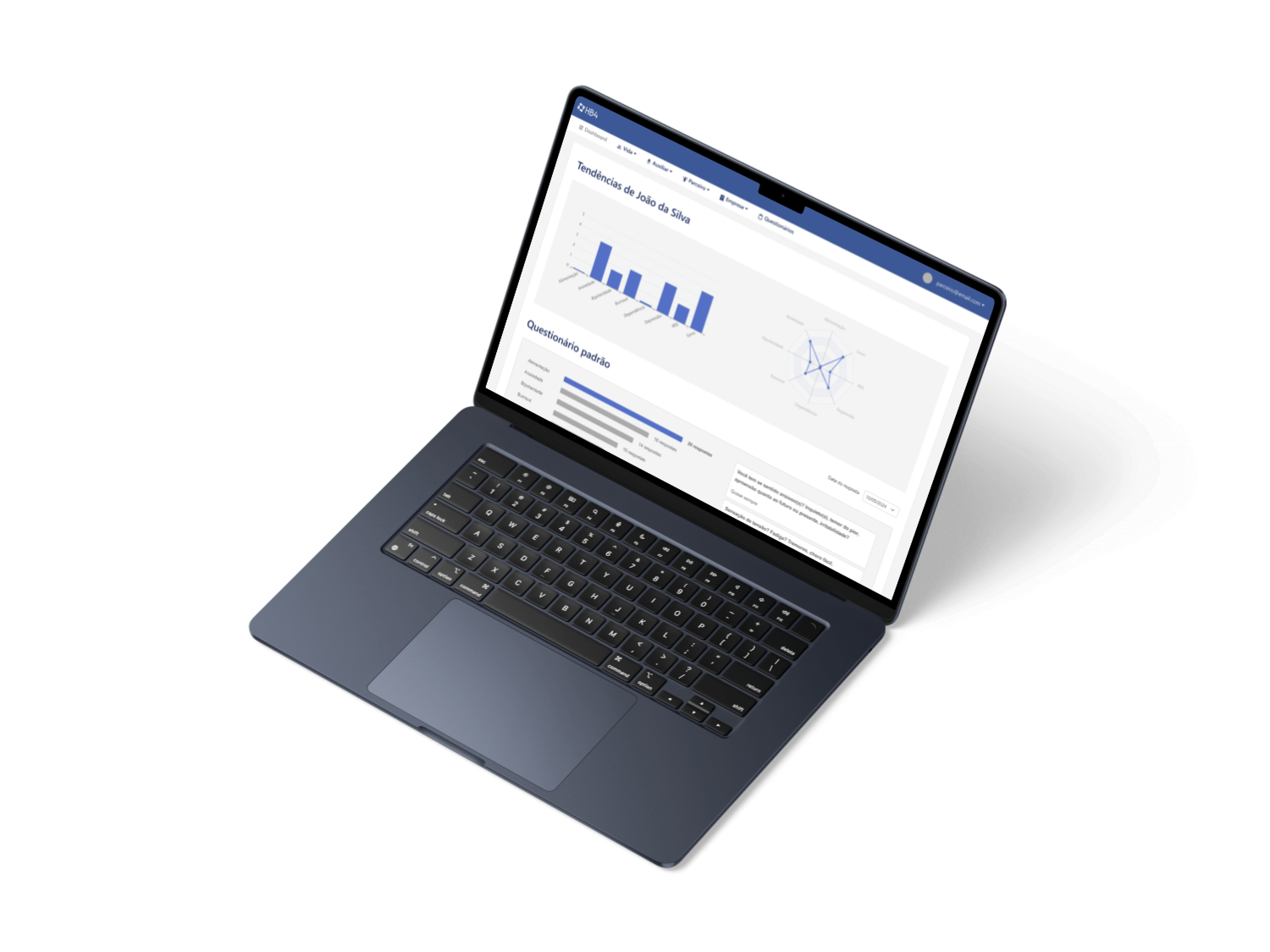 Um Macbook com o sistema anestesia conectada aberto